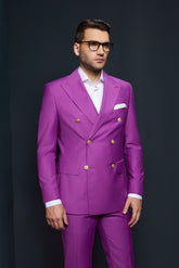 COSTUM CASUAL DOUBLE BREASTED MOV – OWEN